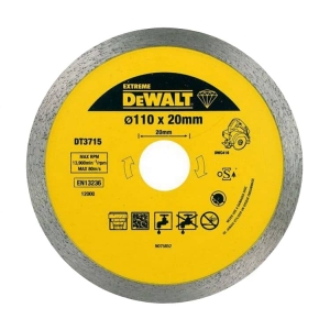 Алмазный диск DEWALT сплошной (110х20 мм) для плиткореза DWC 410 DEWALT DT 3715